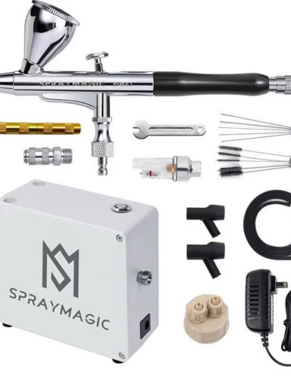 NEW Airbrush Kit with Compressor – Dual-Action Spray Gun for Art, Nails & Models